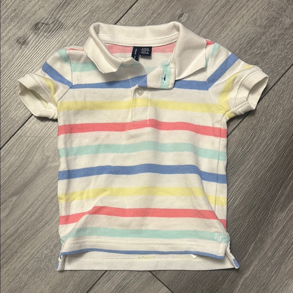 Colorful Striped Kids Polo Shirt
